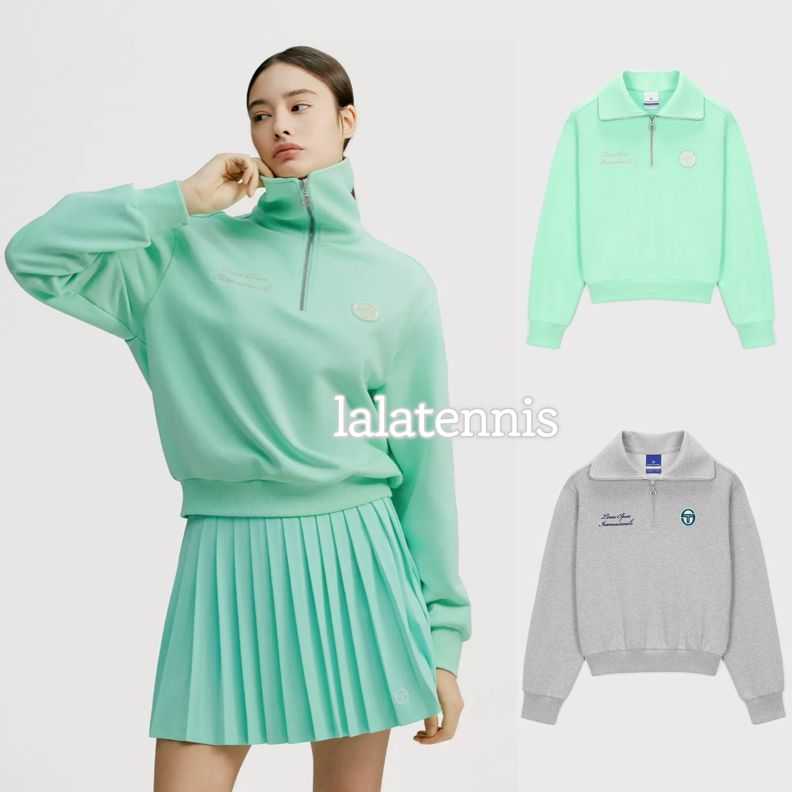 韩国代购｜塞尔吉奥网球系列女士翻领卫衣｜限时优惠