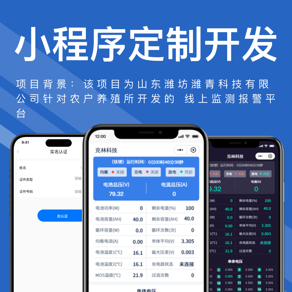 小程序开发 app开发定制 积分商城跑腿外卖养殖检测系统开发