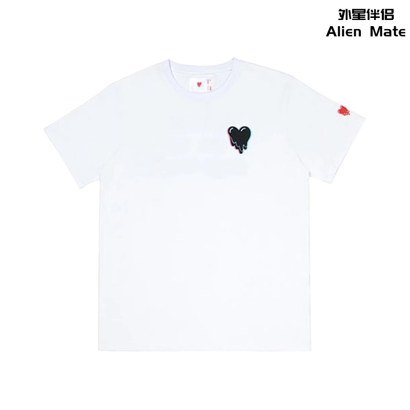 幻影陈冠希溶解爱心胸前短袖T恤