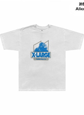 外星伴侣Heather Grey Wall XLarge Hgw联名人猿字母LOGO短袖T恤