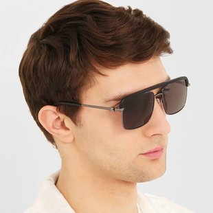 Alexander Mcqueen麦昆墨镜男女方框AM0258S双梁飞行员开车太阳镜