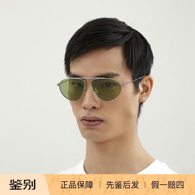 正品GUCCI古驰墨镜复古金属潮流个性男太阳镜GG1051S飞行员形眼镜
