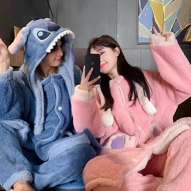 睡衣女秋冬新款珊瑚绒加绒加厚可睡袍/浴袍
