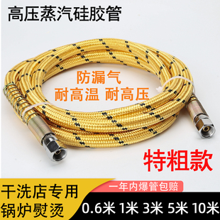 烫台锅炉耐高温高压蒸汽管加粗烫斗管硅胶软管熨斗进气管子3米5米