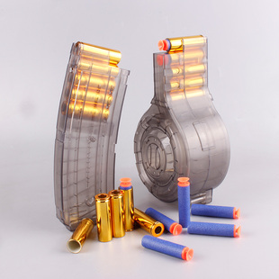 洛臣手自一体QBZ95式抛壳软弹枪玩具弹壳5.5cm吸盘软弹夹5cm弹壳