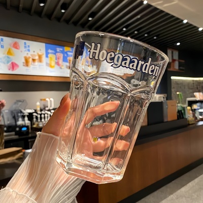 800ml大容量透明玻璃杯ins杯子柠檬果汁杯创意水果茶杯网红啤酒杯