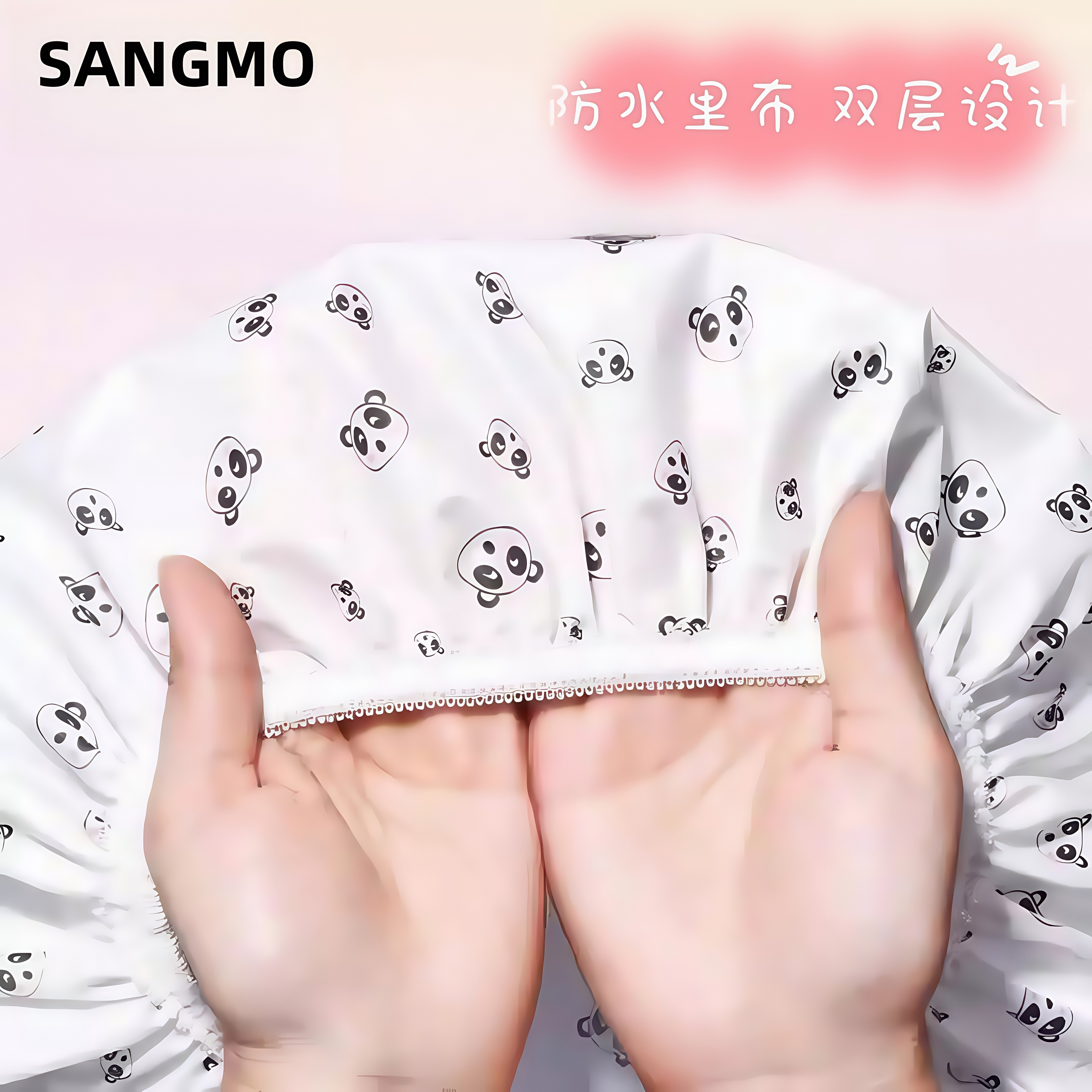 日本浴帽女防水洗澡专用家用淋浴沐浴帽加大加厚洗头帽发套头套帽
