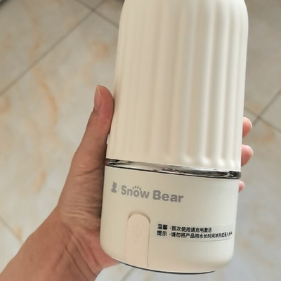 SnowBear小白熊恒温壶婴儿外出专用无线便携式水杯保温调奶电热杯