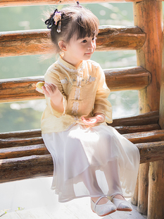 儿童汉服古装女童春夏2024新款国学演出服汉元素礼服唐装女宝宝