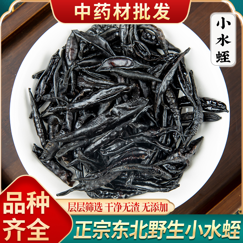 中药材纯野生蚂蟥医蛭清水小水蛭干品干货50g水蛭粉另有全蝎蜈蚣