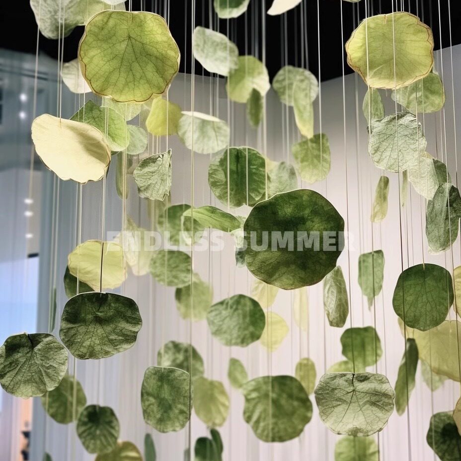 新中式拍照美陈布景游园会荷花伞
