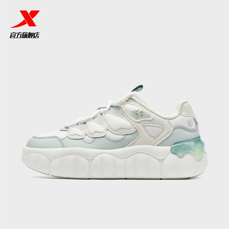 特步女鞋布丁鞋2026新款春季女板鞋轻便软底运动鞋百搭潮流休闲鞋,运动鞋new,板鞋,淘宝优惠券,粉丝福利购,淘宝优惠卷