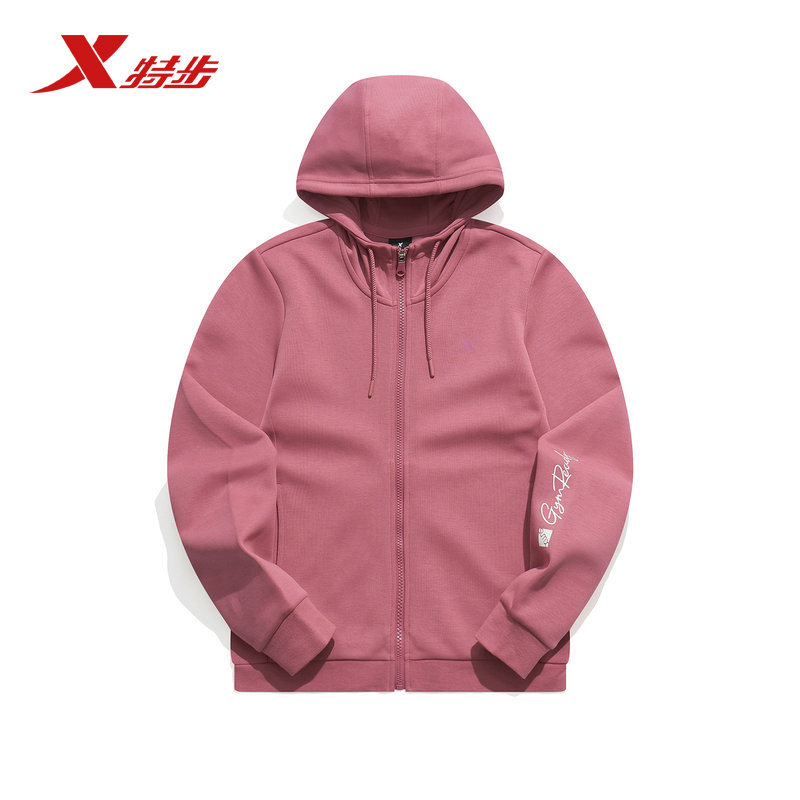 特步训练外套女2021秋季新款女装运动健身户外针织开衫连帽夹克女|msdalam kategori sukan/pakaian kasual, sweater sukan/pullover - dari Buy2taobao.com untuk memberikan perkhidmatan ejen Taobao profesional membeli