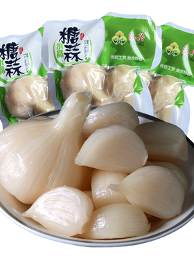糖蒜头独头新鲜大蒜腌制水晶甜蒜