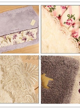 内野全棉LAURA ASHLEYU纯棉ACTUS方垫地垫门垫浴室垫抗菌防臭