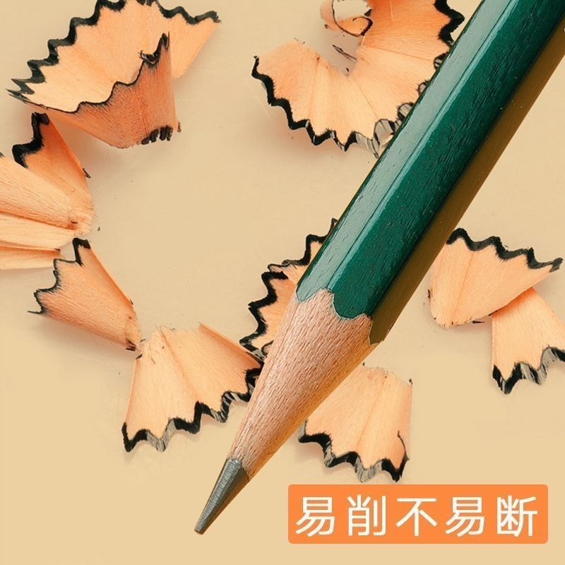 学生原木铅笔HB考试专用书写绘画儿童素描六角