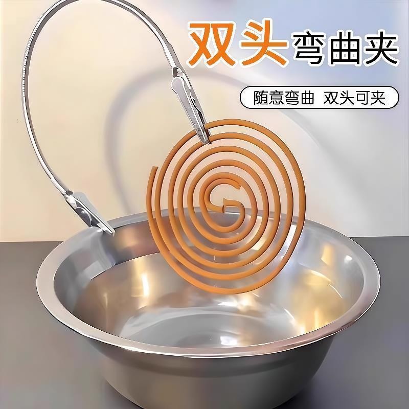 双头鳄鱼蚊香夹蚊香专用新款蚊香夹支架鳄鱼夹支撑架多功能不易锈