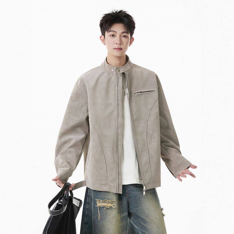 美式哈灵顿皮衣夹克外套男潮牌