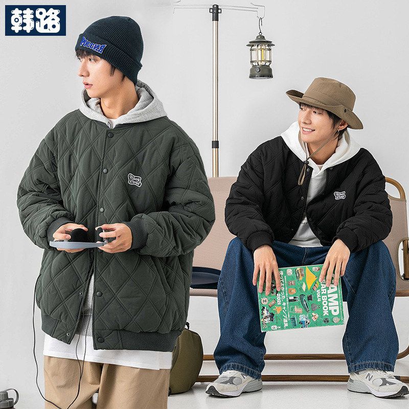 蓝标系列棒球领棉服男装2024