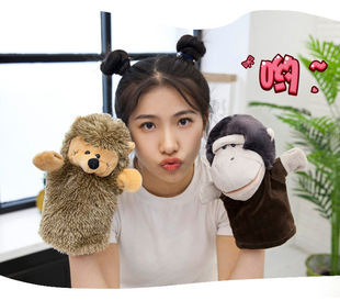 动物手偶玩具手套嘴巴能动毛绒娃娃套手上的玩偶幼儿园表演可张嘴