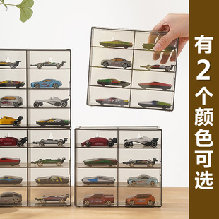 8格组合小车模收纳盒多美卡可堆叠展示架火柴盒仿真玩具展示盒