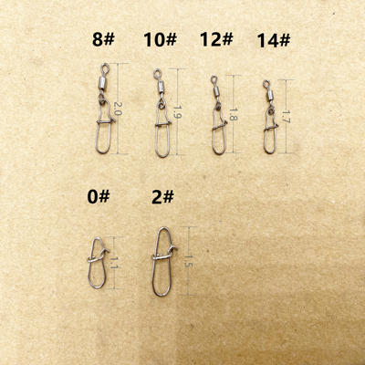 LYDAYE路亚打野葫芦形别针美式转环增强别针