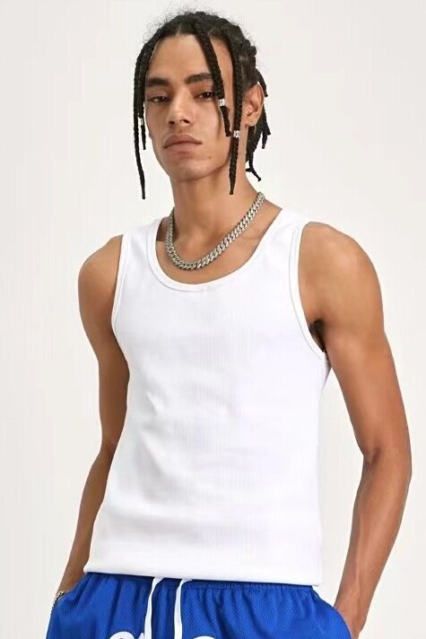 45cent嘻哈说唱rapper健身重磅弹力黑人紧身打底短袖t恤男潮ins风