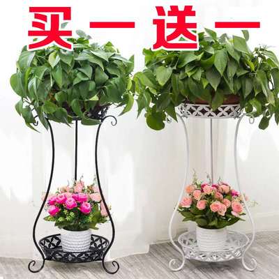 铁艺欧式花架多层客厅落地阳台吊兰花盘架绿萝花架子花几特价包邮