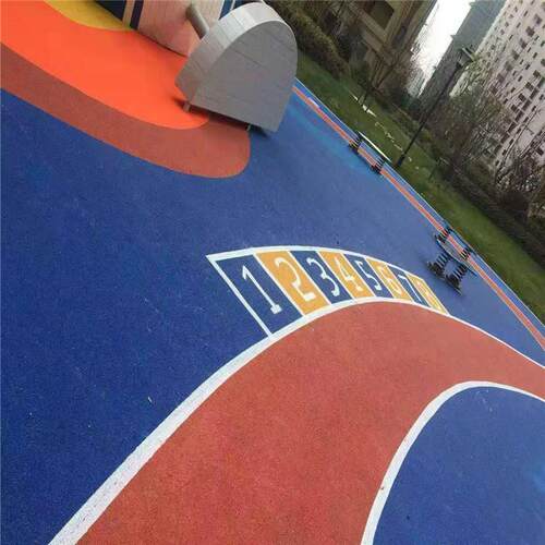 塑胶跑道材料epdm户外彩色橡胶 充草幼儿园环保塑胶跑道