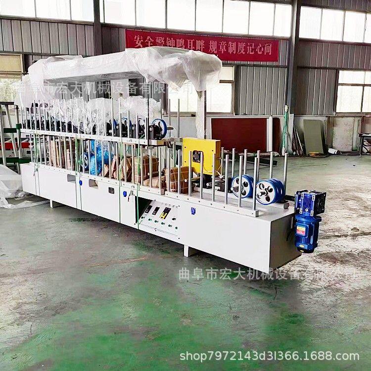 pvc膜实木皮在各种基材表面复合pur包覆机 自带纠偏装置的覆膜机