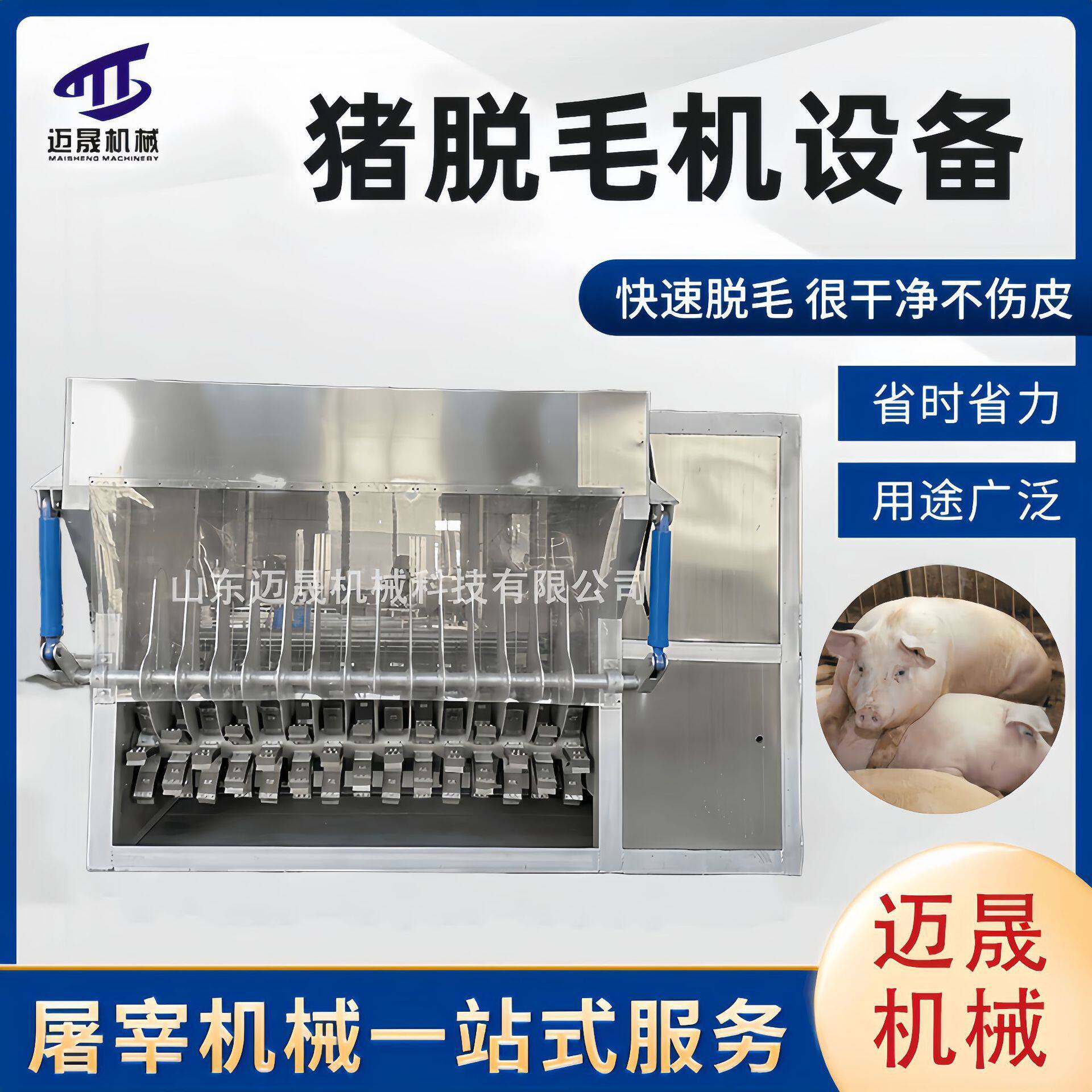 生猪屠宰设备刨毛机 大型捞耙母猪打毛机 全自动整猪脱毛机