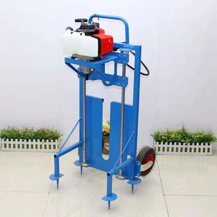 大功率栽树挖坑机 汽油打桩种植机 架子式地钻机