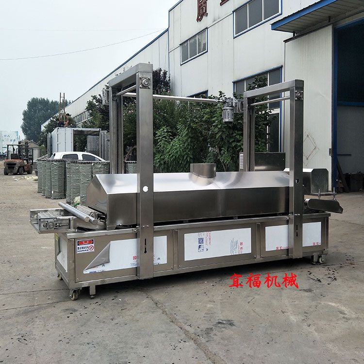 上海脆皮油炸机 薄脆油炸生产线 全自动煎饼薄脆加工设备品牌