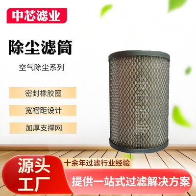 中芯滤业 耐高温滤筒 搅拌站除尘滤筒 FV250EUROVAC滤筒