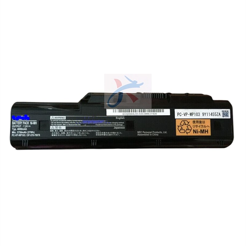 适用NEC笔记本PC-VP-WP103/114/127 LL750 VJ22 VY24 VM26电池
