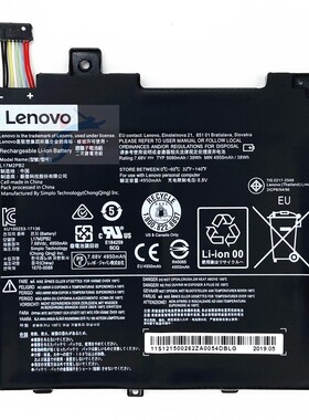 适用联想昭阳E43 K43C-80扬天V330-14AST笔记本L17C2PB1内置电池