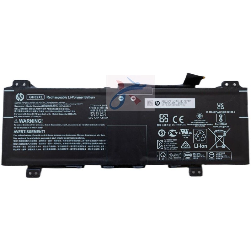 适用Chbook11惠普TPN-Q232 HSTNN-OB1Y/DB9M/IB9C/UB7V电池GH02XL