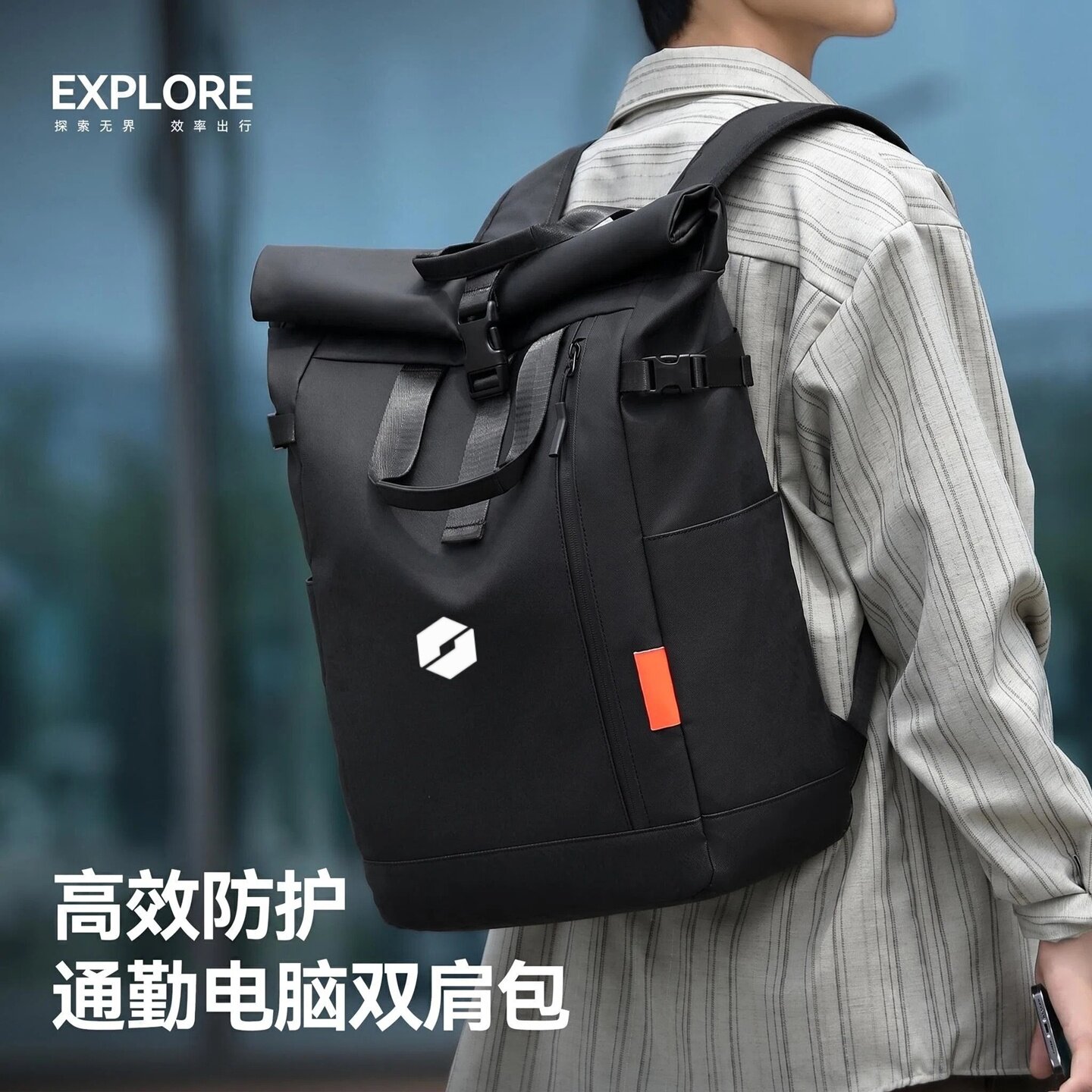适用机械革命蛟龙16pro笔记本电脑包蛟龙17k双肩包16寸气囊防水背包17.3寸