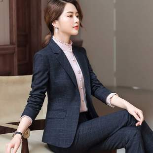 酒店经理工作服装女春秋冬季时尚西装套装气质高端职业装女装套裤