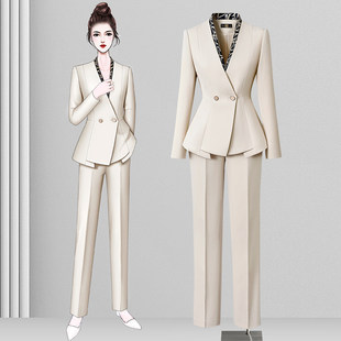 医美咨询师西装套装女高级感时尚气质教师职业装美容院经理工作服