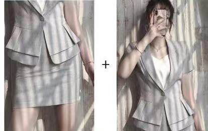 夏季女高端垂感西装名媛ol套装职业装售楼部工作服经理服装女气质