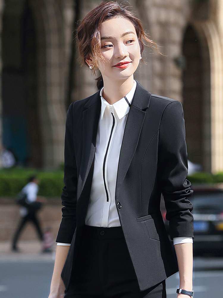 气质女神范小西服上衣正装高端