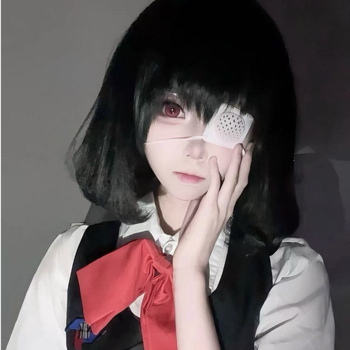 病娇单眼眼罩Cosplay遮光动漫角色百搭中二病游戏人物配饰个性白