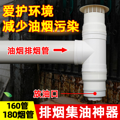 PVC油烟机排烟集油神器160180mm