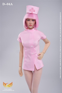 现货 Createmodels 1/6 D-04 A款   性感女仆套装 护士装