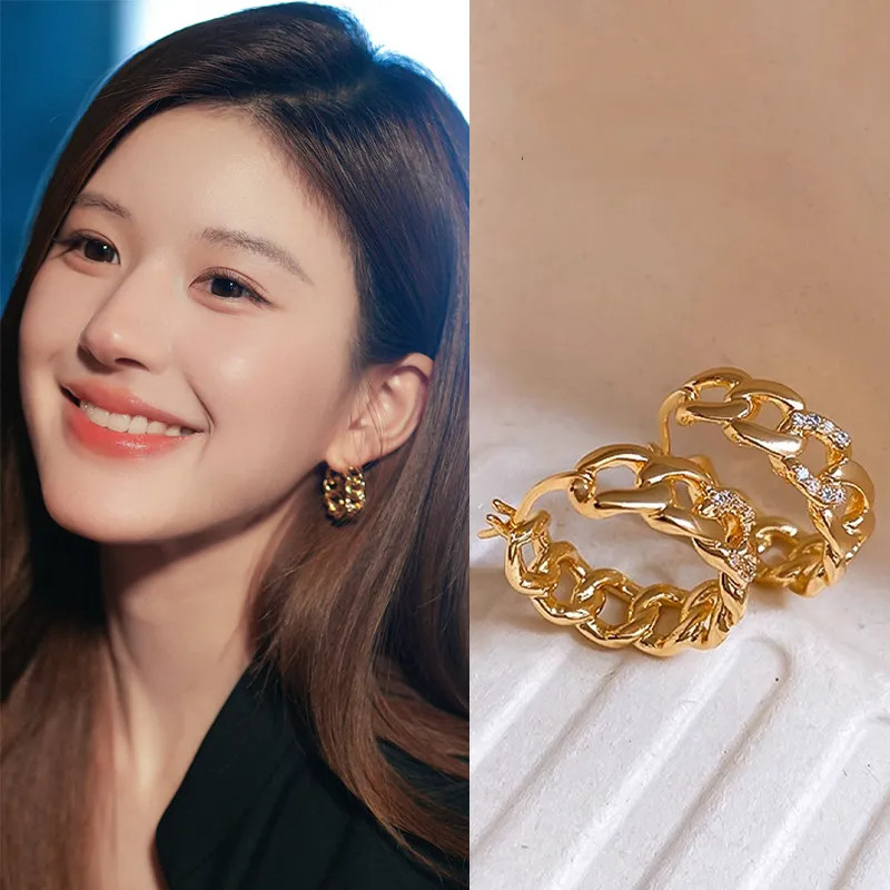 许我耀眼赵露思许研同款耳环女复古轻奢高级感搭扣耳圈耳扣耳饰,饰品/流行首饰/时尚饰品新,耳环,淘宝优惠券,粉丝福利购,淘宝优惠卷
