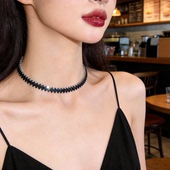 「遇见饰品MEET」锆石拼接开口项圈项链轻奢高级感颈链简约配饰女