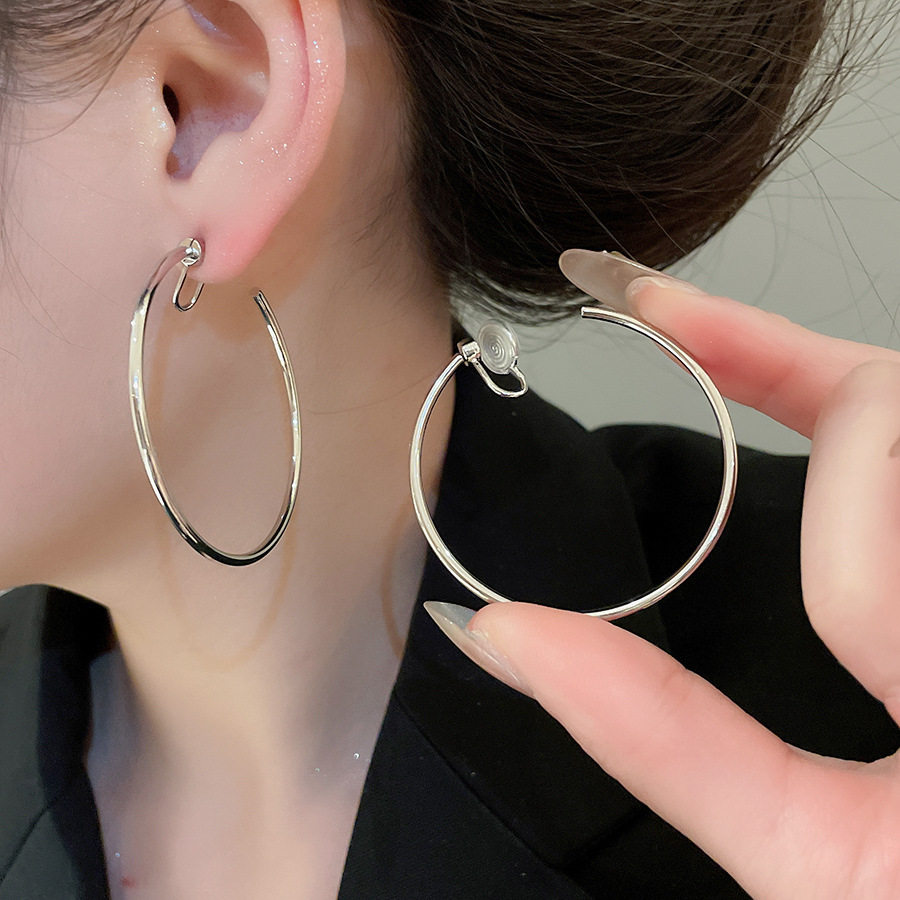 小众设计耳夹简约几何圈圈耳环2026新款高级感简约气质耳饰女款,饰品/流行首饰/时尚饰品新,耳夹,淘宝优惠券,粉丝福利购,淘宝优惠卷