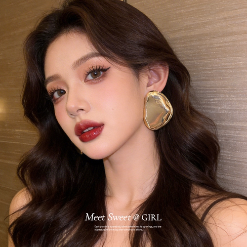 欧美几何形耳钉夸张简约耳环女