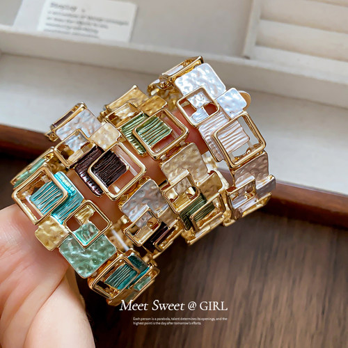 中古vintage手镯女小众夸张
